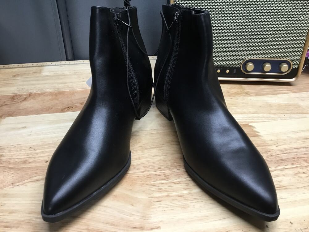 Worthington Brookdale 053-0341 Ankle Boots Women's US 9.5M Black Pointed Toe